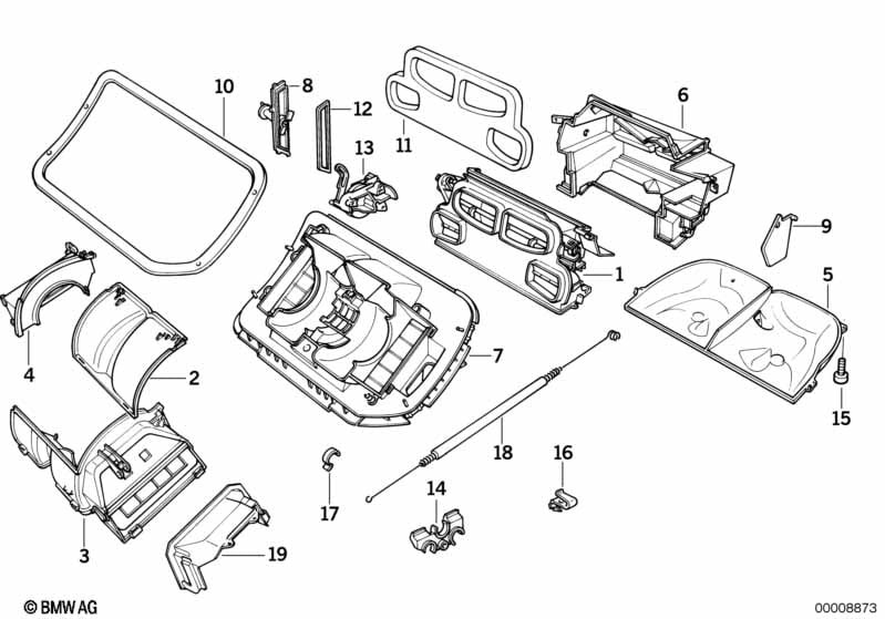 Housing parts - air conditioning