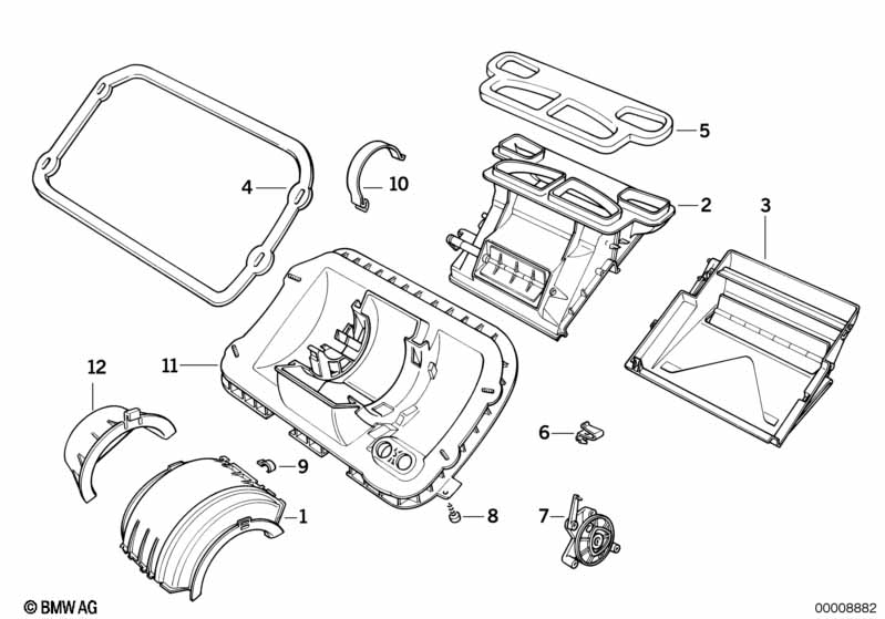 Housing parts, heater Behr