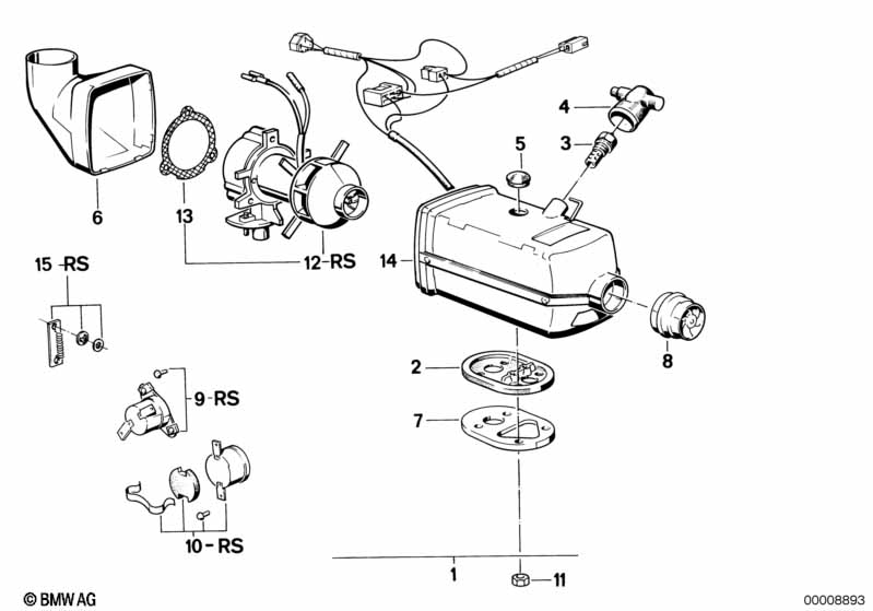 Single components f Independent heater