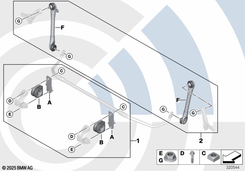 Genuine BMW 31352347941 E60 E64 E61 Repair Kit For Stabilizer Rubber Bushing VALUE LINE (Inc. 635d, 525i & 525d) | ML Performance EU Car Parts