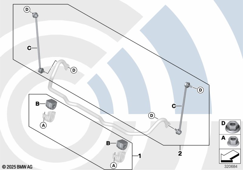 Genuine BMW 31352347949 E60 E61 Repair Kit For Anti-Roll Bar Links VALUE LINE (Inc. 530xi, 528xi & 525xi) | ML Performance EU Car Parts