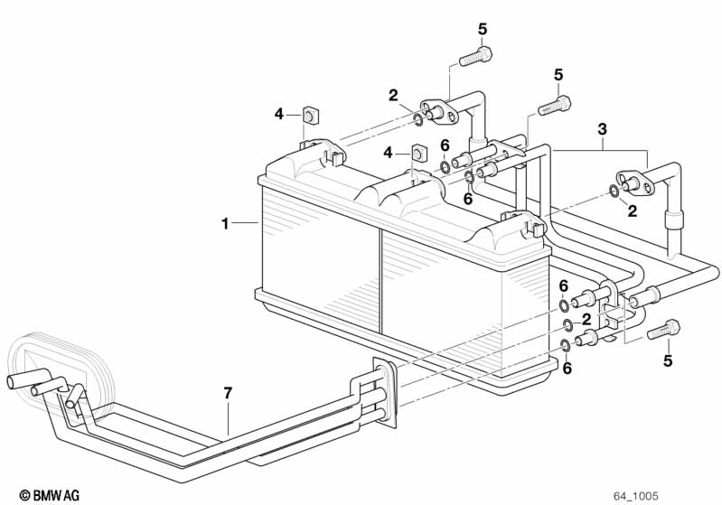 Heater radiator automatic air condition