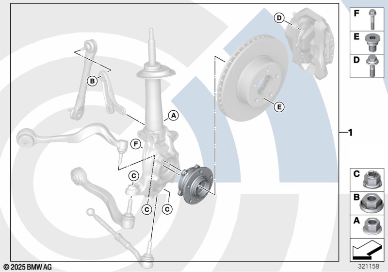 Genuine BMW 31222348051 E60 E61 Repair Kit, Wheel Bearing, Front VALUE LINE (Inc. 545i, 530d & 523i) | ML Performance UK Car Parts