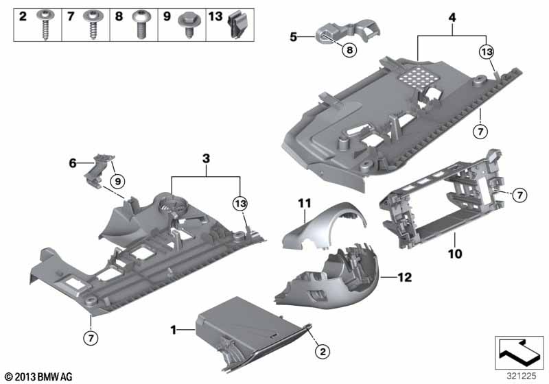 Genuine BMW 51459206026 Folding Box, Driver'S Side VENETOBEIGE (Inc. 520d ed, 535iX & 550i) | ML Performance UK Car Parts