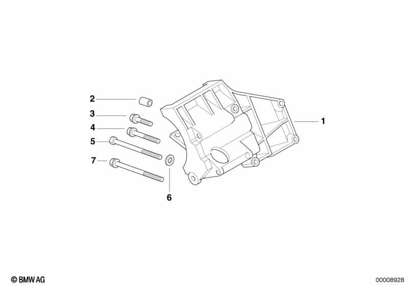 Climate compressor supporting bracket