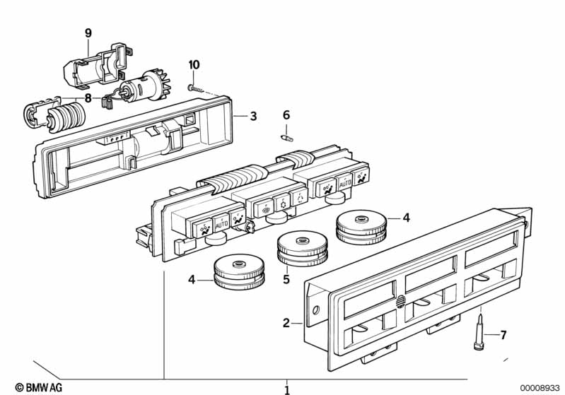 Genuine BMW 64111392082 E31 Automatic Air Conditioning Control (Inc. 850CSi, 840i & 850Ci) | ML Performance EU Car Parts