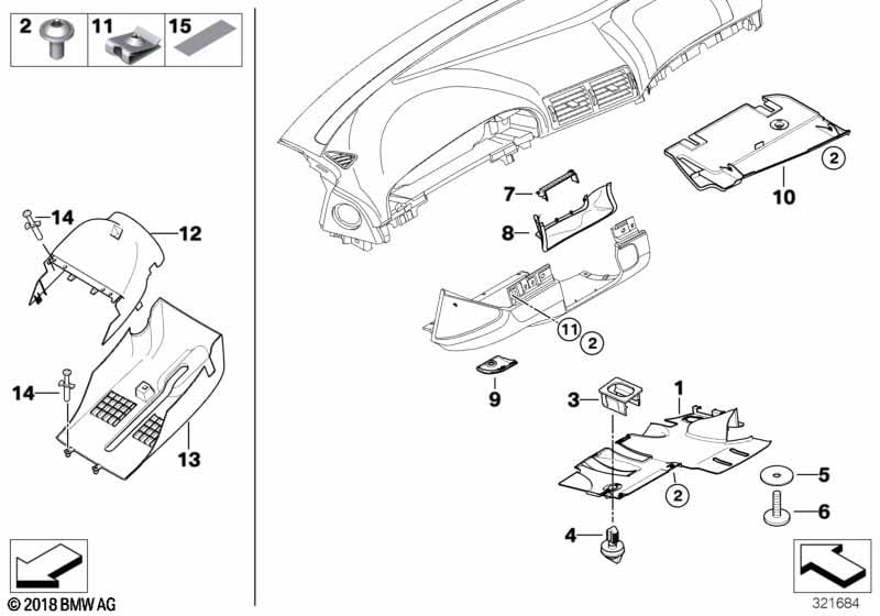 Instrument carrier / mounting parts