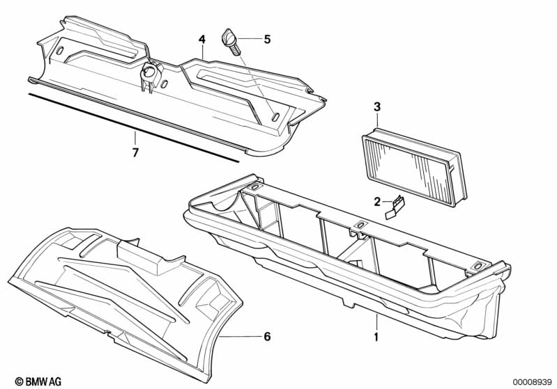 Genuine BMW 64312339891 E31 E52 Set, Microfilter/Activ. Charcoal Filter (Inc. 840Ci, 840i & 850Ci) | ML Performance EU Car Parts