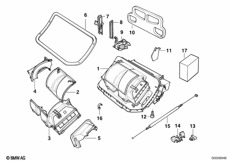 Housing parts - air conditioning