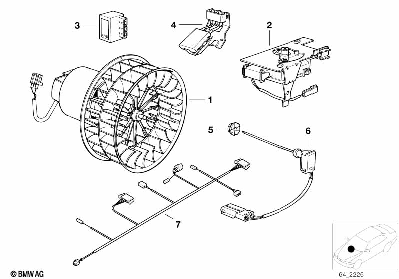 Genuine BMW 64118372775 E36 E46 Blower Resistor (Inc. 328Ci, 320td