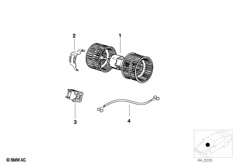 Electric parts for heater