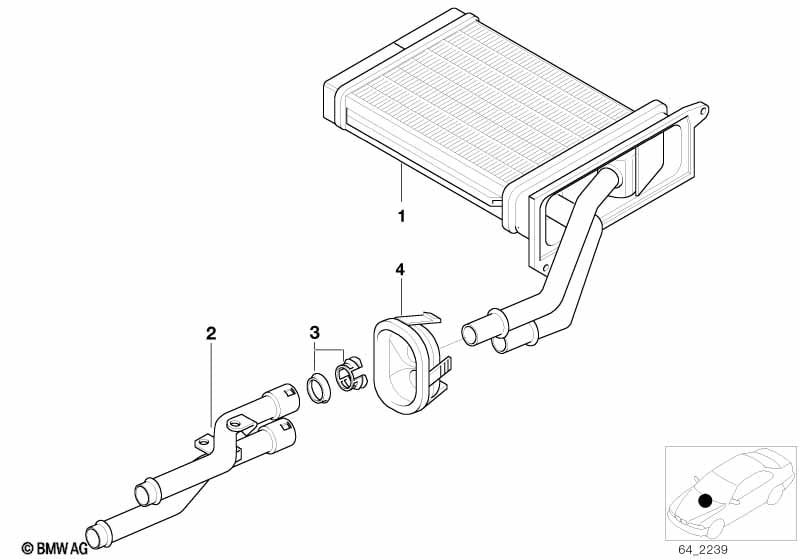 Heater radiator air conditioning