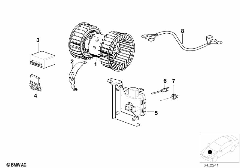 Electric parts for AC unit