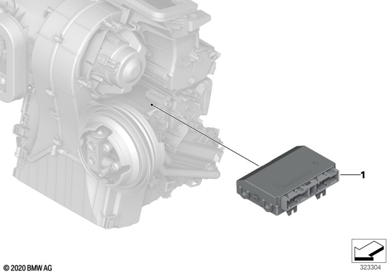 Control unit air conditioning sys.