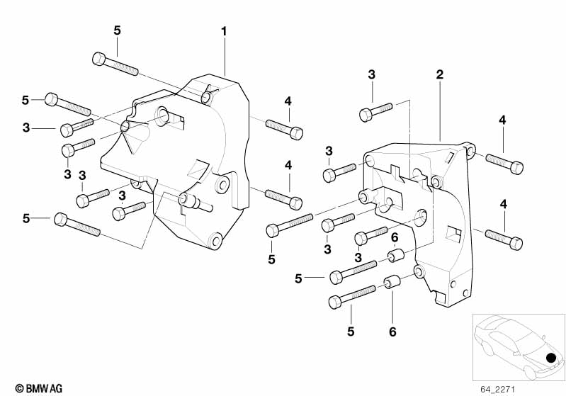 Climate compressor supporting bracket