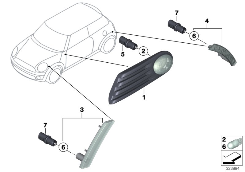 Genuine BMW 63127703969 Bulb Socket, Parking Light (Inc. Cooper) | ML Performance UK Car Parts