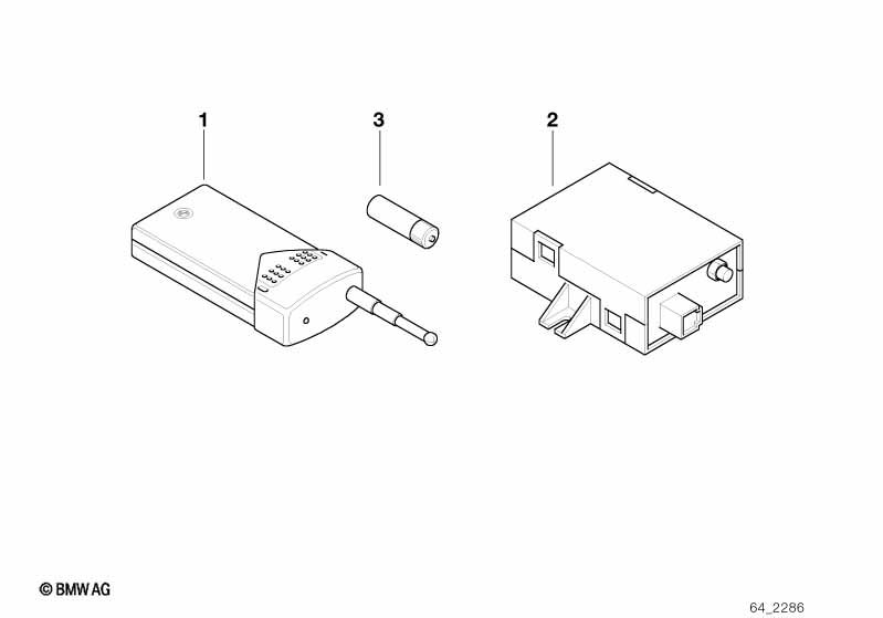Transmitter f auxil.heating remote ctrl