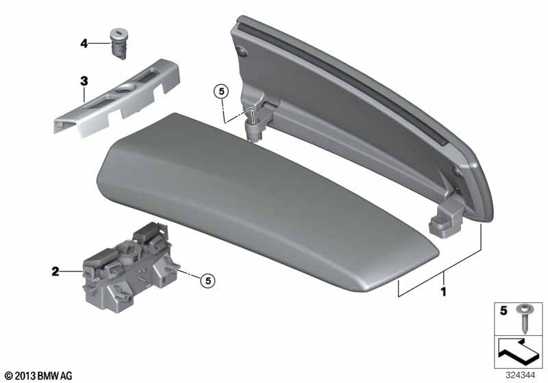 Armrest, centre console