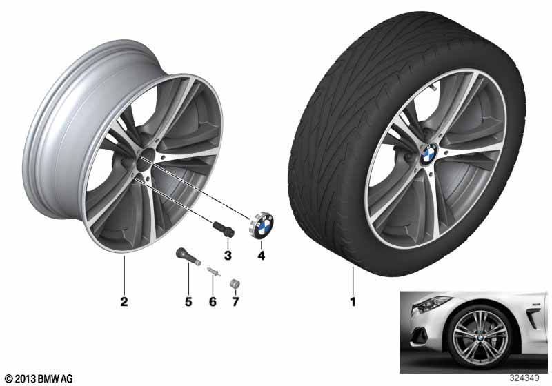 BMW kolo leh.sl. hvězd.paprsek 407- 19''