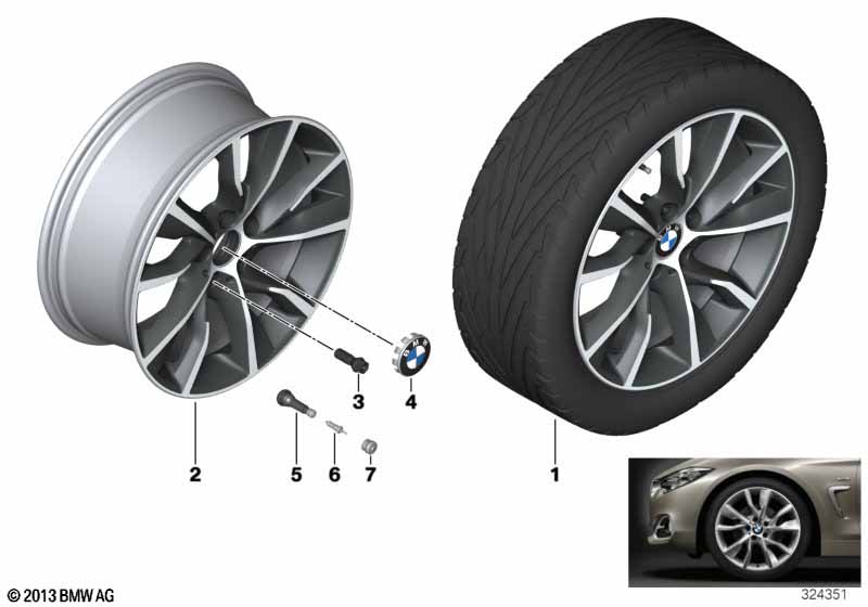 BMW LA wheel Turbine Styling 402 - 19''