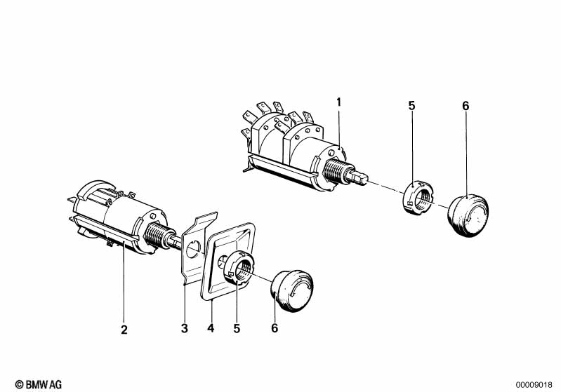 Genuine BMW 65121360036 E21 E24 Fader Control With Flat-Type Connector 12 POLIG (Inc. 320, 628CSi & 323i) | ML Performance EU Car Parts