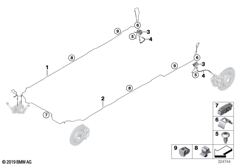 Genuine BMW 37226776051 E70 E71 Pipe Clip (Inc. X6 40iX) | ML Performance UK Car Parts