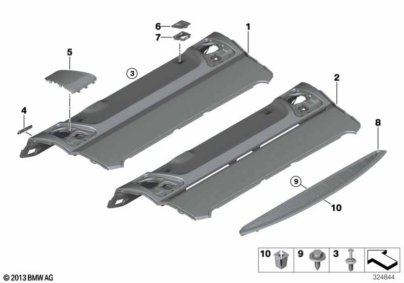 Rear window shelf