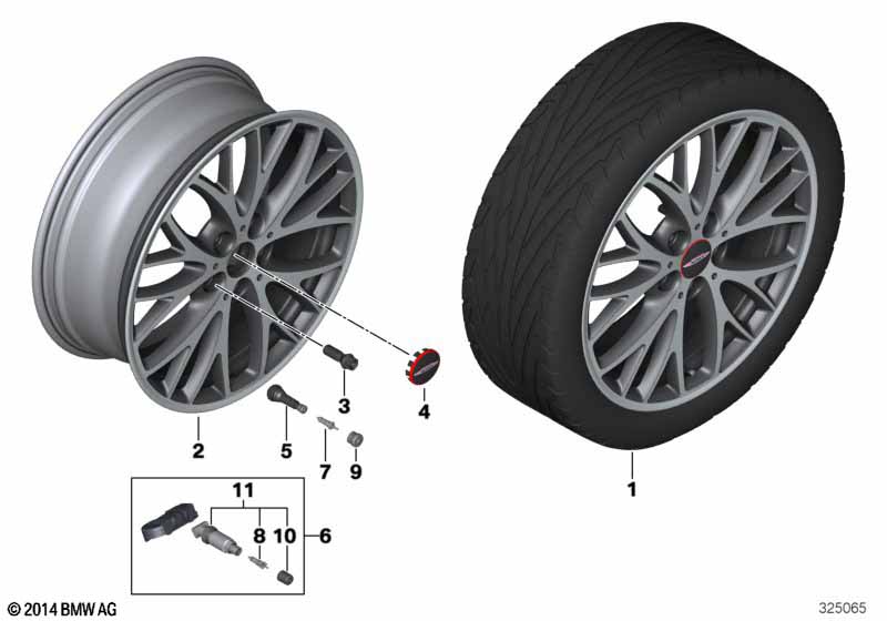 MINI LA wheel Cross Spoke 506