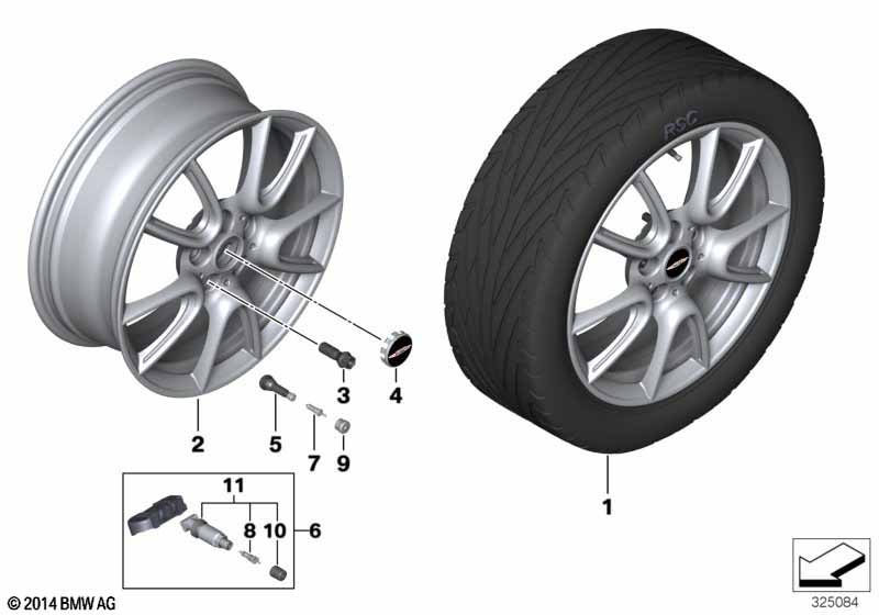 MINI LA wheel Double Spoke 534