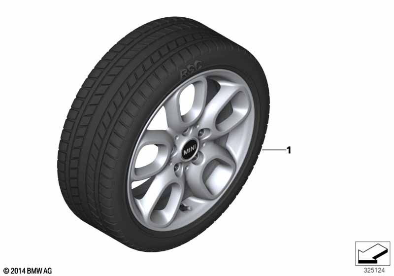 Spike/SC winter whl.w/tire Styl.494-16