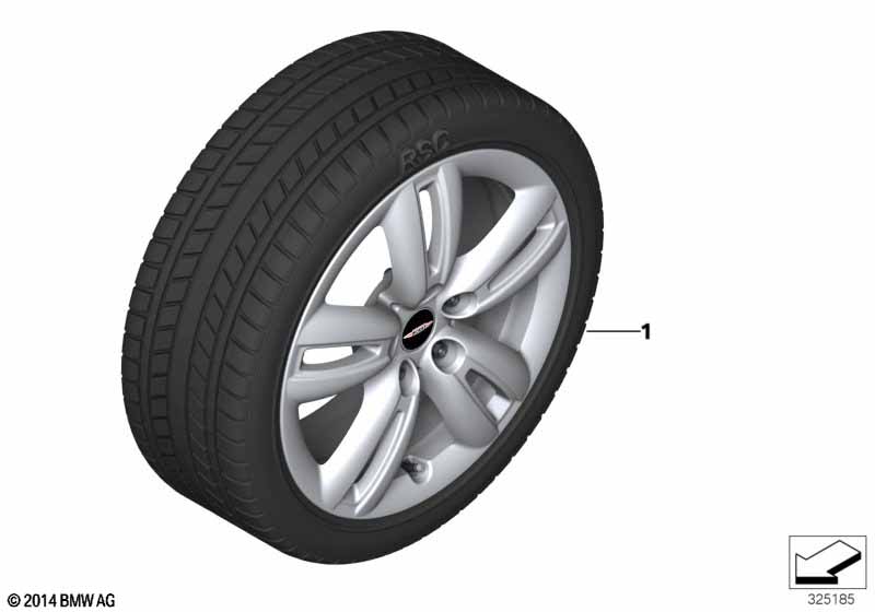 Spike/SC winter whl.w/tire Styl.501-17