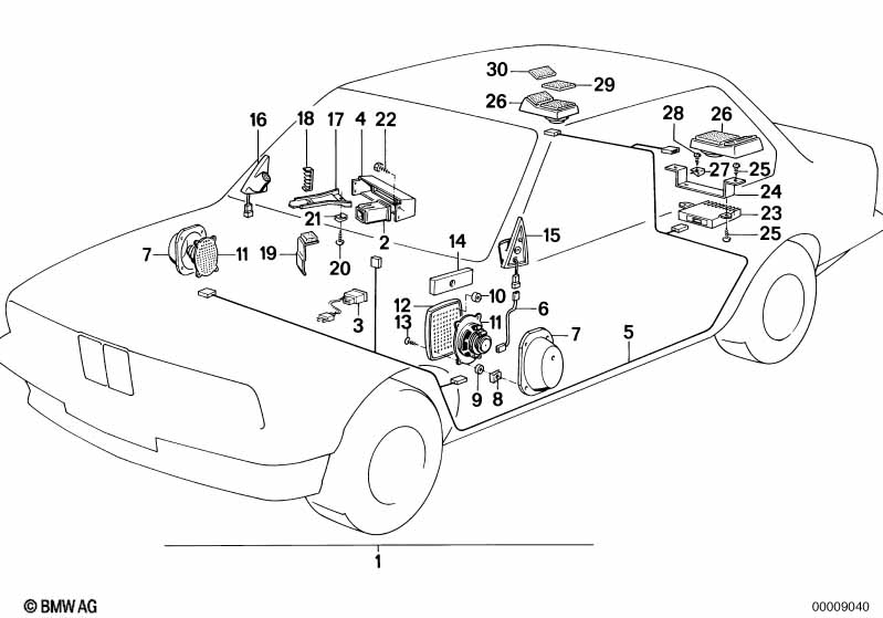 Genuine BMW 65121380533 E28 Holder SOUND SYSTEM (Inc. 524td, 528i & M535i) | ML Performance EU Car Parts