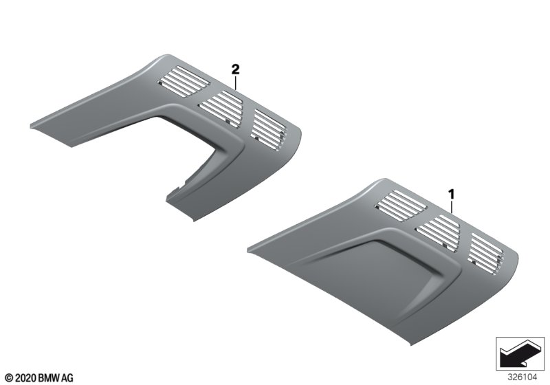 Genuine BMW 61319310628 Cover Pan.F.Roof Func.Center Carum Gray (Inc. i3 94Ah, i3 120Ah Rex & i3 120Ah) | ML Performance UK Car Parts