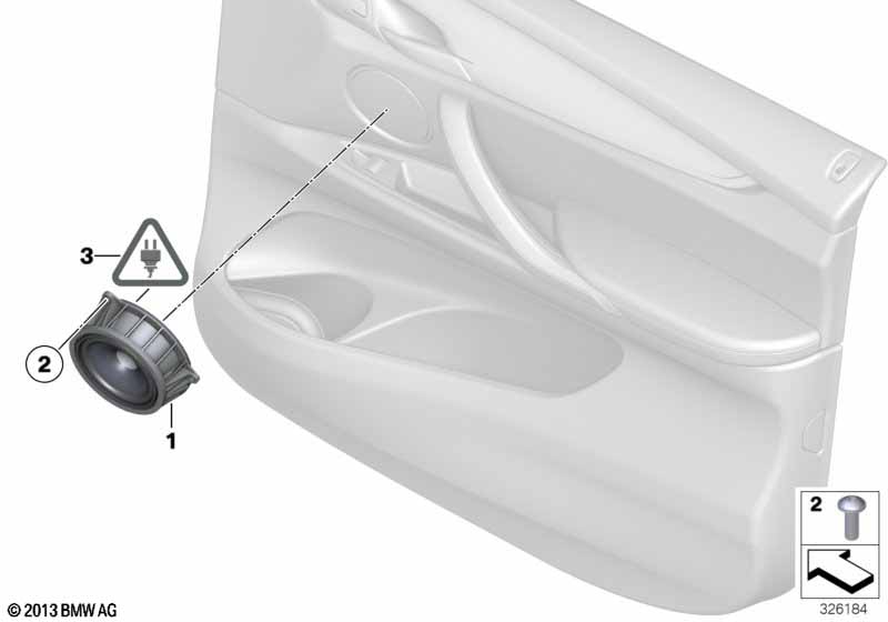 Genuine BMW 65139337807 F15 F16 Midrange Speaker, Stereo/Hifi (Inc. X5 30dX, X5 35i & X6 35i) | ML Performance UK Car Parts