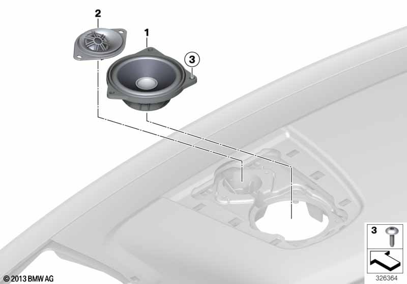 Genuine BMW 65136809632 G06 Top-Hifi Loudspeaker Tweeter (Inc. X6 M50iX & X7) | ML Performance EU Car Parts