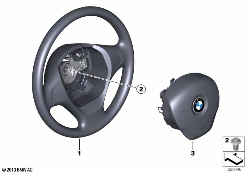 Steering wheel airbag