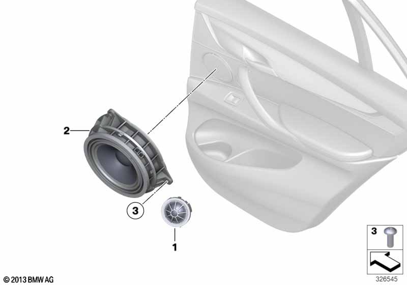 Genuine BMW 65136819330 Tweeter, High-End (Inc. X6 50iX, X6 50iX 4.4 & X6 35iX) | ML Performance UK Car Parts