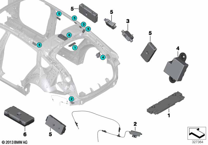 Single parts f antenna-diversity