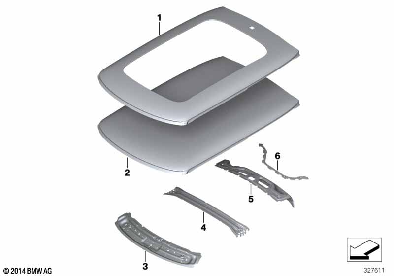 Genuine BMW Mini 41007374266 F55 F56 Molding, Rear Window Frame, Right (Inc. One First, Cooper SE & Cooper S) | ML Performance EU Car Parts