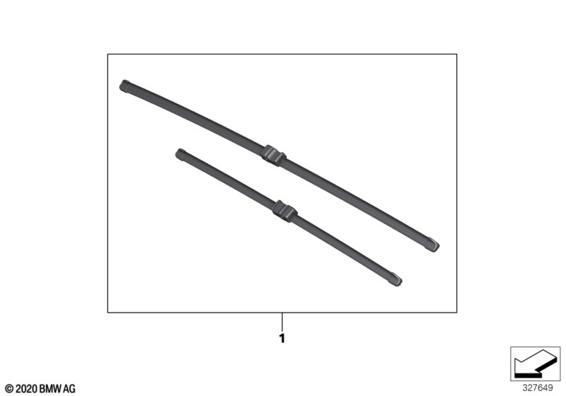 Set of wiper blades