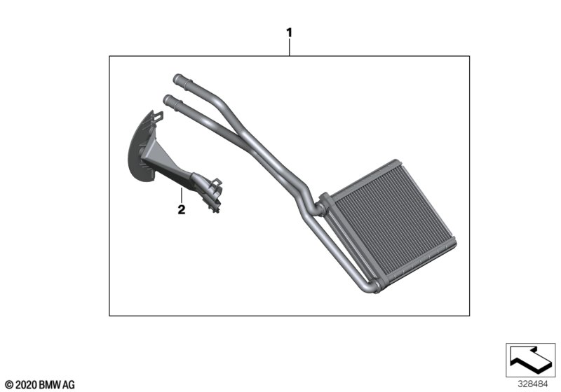Heater radiator