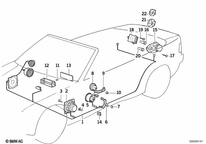 Genuine BMW 65138357879 E36 Rear Left Loudspeaker HIFI-SYSTEM (Inc. 325i, M3 & 323i) | ML Performance EU Car Parts