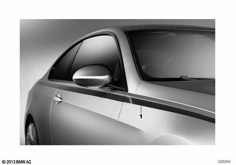 BMW Performance side stripes