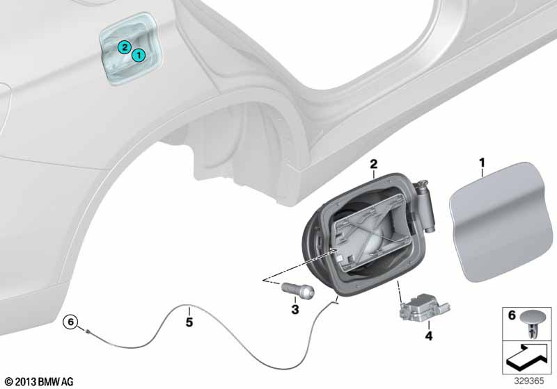 Genuine BMW 51917312316 Fill-In Flap, Primed (Inc. X5) | ML Performance EU Car Parts