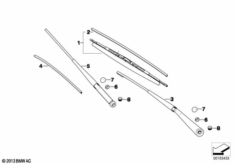 Wiper arm/wiper blade