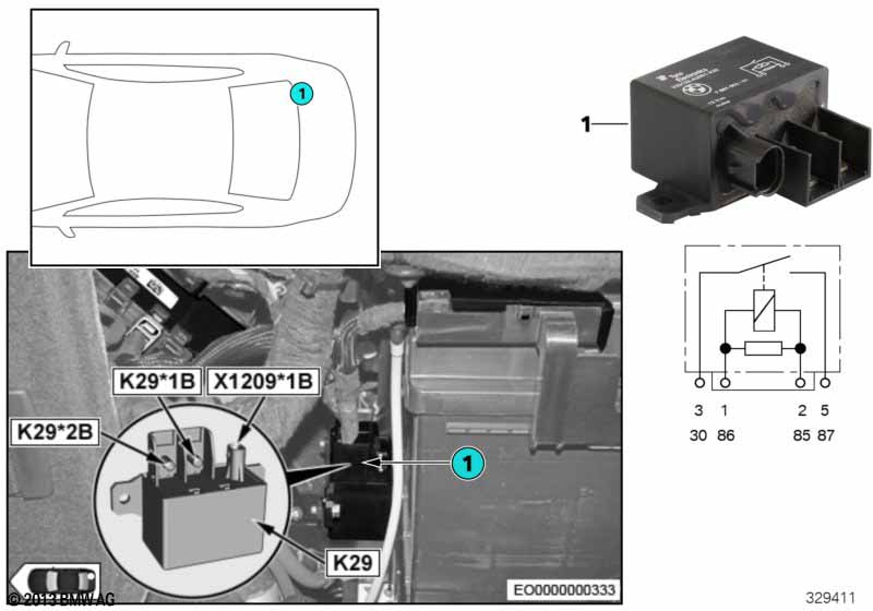 Relay separation 2nd battery K29