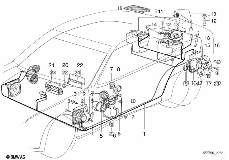 Genuine BMW 65138360680 E36 Rear Right Loudspeaker HIFI-SYSTEM (Inc. 316i 1.6, 323ti & 316g) | ML Performance UK Car Parts