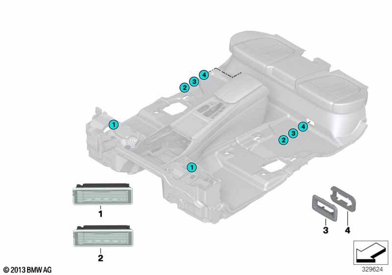 Genuine BMW 63319299374 F15 F16 Support Holding Frame WEISS (Inc. X6 40dX & X5) | ML Performance EU Car Parts