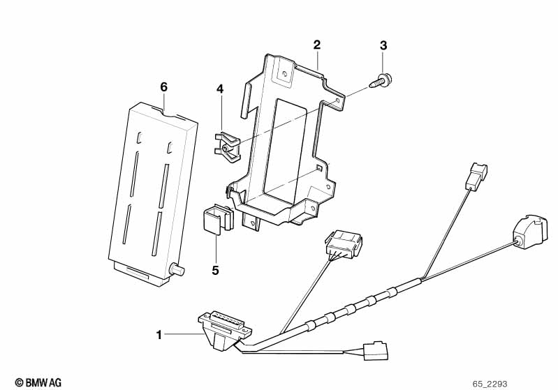 Single parts f trunk car telephone