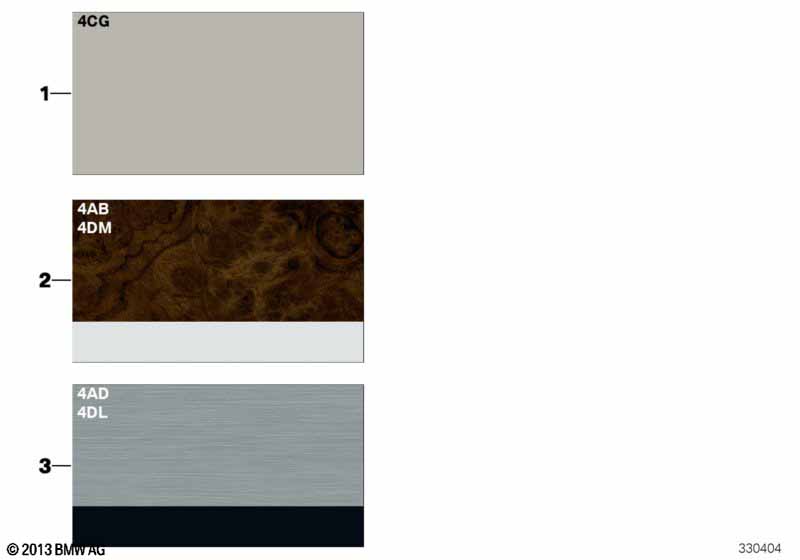 Sample page, interior trim strips